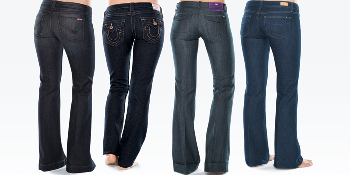 Fashionable jeans.