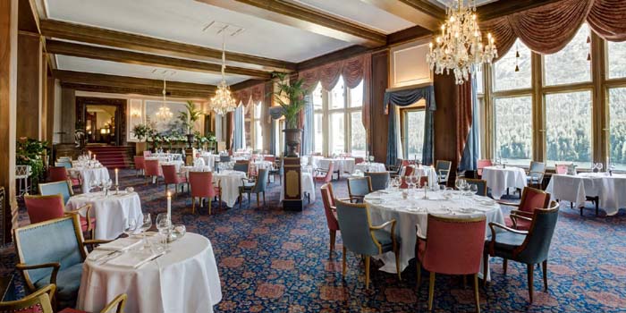 Le Restaurant at Badrutt's Palace.