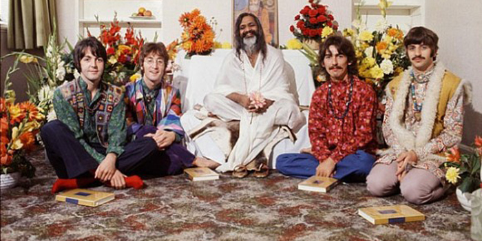 Maharishi Mahesh Yogi and The Beatles.