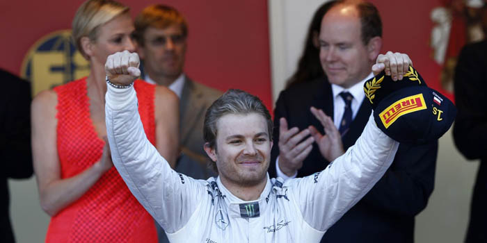 Nico Rosberg after winning the 2013 Formula 1 Monaco Grand Prix.