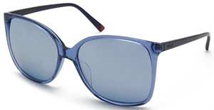 Replay Woman Acetate style, red lamination on temples sunglasses: US$145.