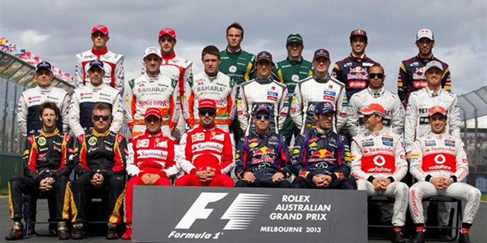 Formula 1 Rolex Australian Grand Prix 2013 Team.