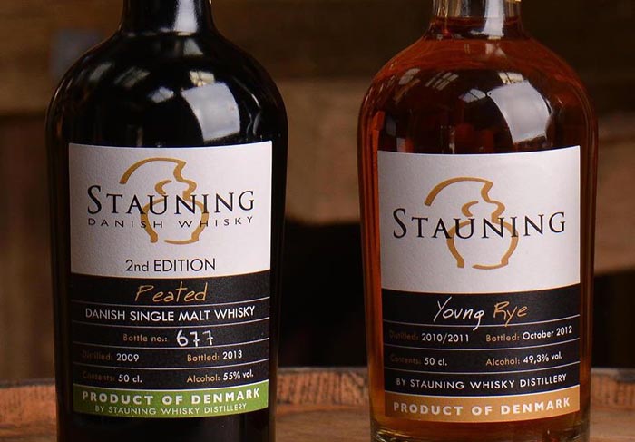 Stauning whiskies.