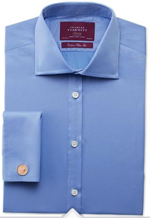Charles Tyrwhitt Sky Twill Extra Silm Fit Shirt: US$99.