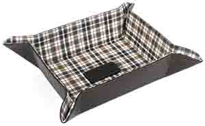 Boconi Tyler Tumbled Snap Tray in Coffee: US$58.