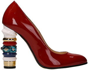 Roberto Botticelli Women's Red Sandal with Gold Accessory: €469.
