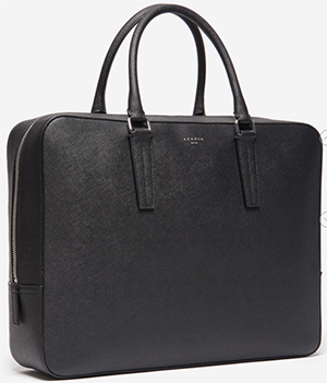 Sandro men's City Large Saffiano Briefcase: US$695.
