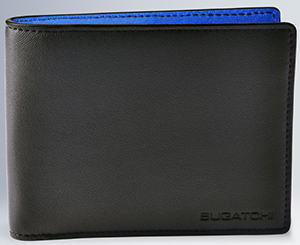 Bugatchi Billfold wallet in luxurious Saffiano grained leather: US$145.