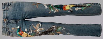 Roberto Cavalli Thread Birds women's jeans: £718.