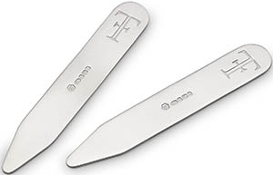 Theo Fennell Sterling Silver Collar Stiffeners: £60.