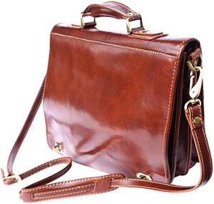 Florence Leather Market men's Leather Briefcase with Two Compartments: 248.88.