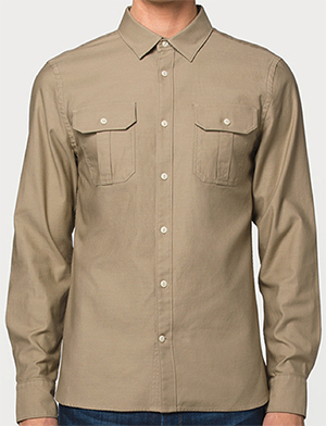 Frame men's Military Khaki Shirt: US$205.