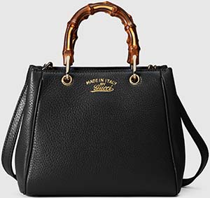 Gucci Bamboo Shopper leather mini bag.