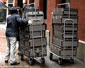 Sorry Louis Vuitton - Karl Lagerfeld Loves Goyard Luggage.