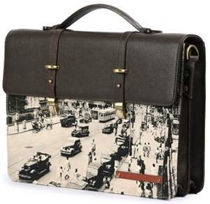 Nappa Dori Postman Bag - Streetwise: US$318.