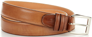 Paul Evans Italian leather men's belt - aged cognac: US$149.