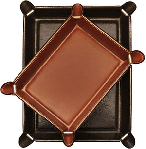 Tony Perotti Unisex Italian Bull Leather Executive Organizer Travel Tray: US$64.