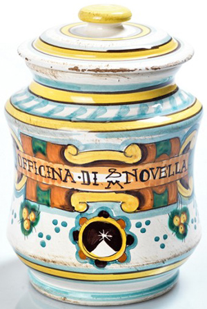 Albarello Pot Poutti Santa Maria Novella Pharmacy jar: US$132.