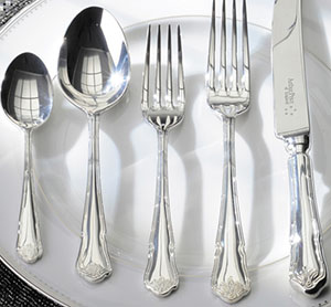 Arthur Price of England Ritz sterling silver cutlery.