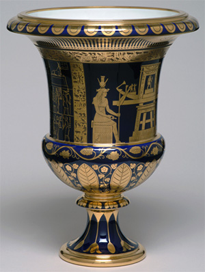 Vase Médicis décor égyptien, Alexandre Théodore Brongniart, 1806.