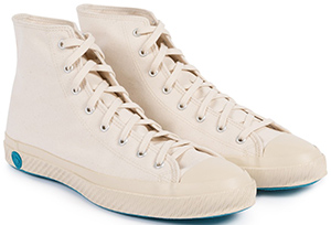 Sunspel Women's Like Pottery Canvas Trainers High Top in Off White: £115.