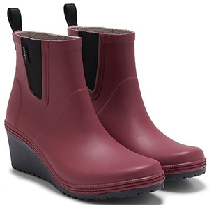 Tretorn women's Emma Burgundy Rain boots: US$100.