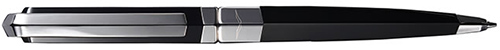 Vertu classic ballpoint pen in black resin & stainless steel: US$380.