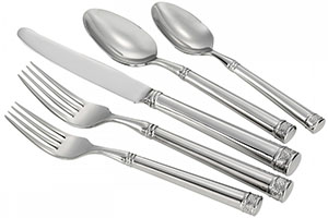 Waterford Monique Lhuillier Waterford Pointe d'esprit Stainless 5-Piece Place Setting.