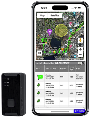 AMERICALOC GL300W Mini Portable Real Time GPS Tracker: US$87.50.