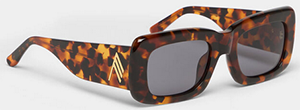 The Attico 'Marfa' tortoise shell sunglasses: 230.