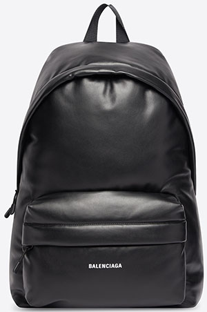 Balenciaga men's Puffy Backpack in black: US$1,690.