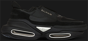 Balmain Leather, neoprene & suede B-Bold low-top men's sneakers: US$995.