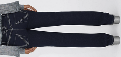 Bottega Veneta women's Pants in Dark Navy Denim: US$3,500.