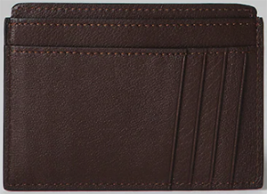 Brunello Cucinelli Buffalo leather card case: US$425.
