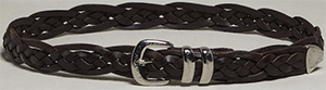 Brunello Cucinelli Braided calfskin belt with detailed buckle & tip: US$995.