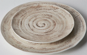 Brunello Cucinelli 2-piece Tradition ceramic plate set: US$395.