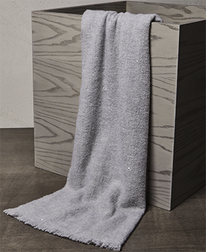 Brunello Cucinelli women's Soft Dazzling cashmere & silk scarf: US$2,495.