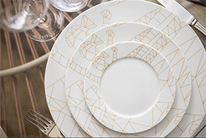 Byblos Limoges porcelain dinner plates.