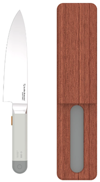 Seattle Ultrasonics C-200 Ultrasonic Chef's Knife & the Wireless Charging Tile.