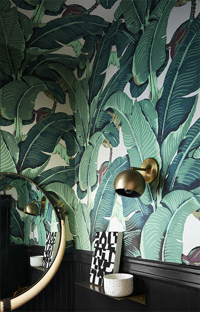 Chelsea Lane & Company Martinique Green wallcovering: US$656.