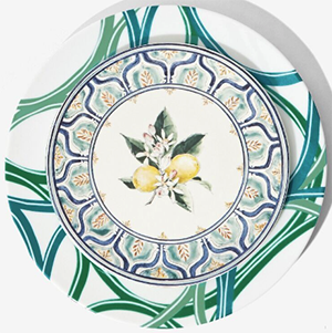 Diptyque Paris Oval in Colors Dinner Plate: US$110.