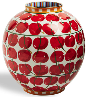 La DoubleJ Bubble Vase, Cherries Avorio in Porcelain: €390.