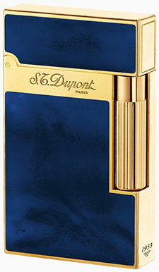 S.T. Dupont Natural Lacquer Ligne 2 Lighter with yellow gold finish.