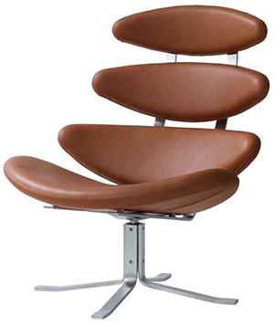 Erik JØrgensen Corona Swivel Lounge Chair: US$7,320.