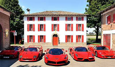 The Big Five are the pinnacle of Ferraris created in the modern era and are comprised of the 288 GTO, F40, F50, Enzo & LaFerrari. Image Courtesy PaddlUp.