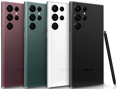 Samsung Galaxy Galaxy S22 Ultra from US$599.99.