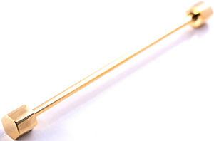 Gentleman's Gazette Collar Pin Hexagonal End Gold Fort Belvedere: US$30.