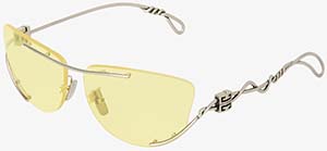 Givenchy GV Twisted unisex sunglasses in metal: US$630.