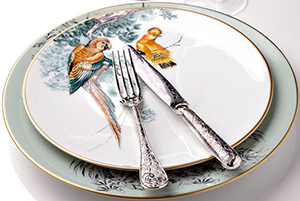Glancy Fawcett hand-painted porcelain.