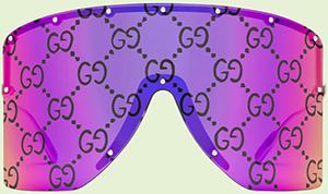 Gucci women's Mask-shaped sunglasses: US$1,100.